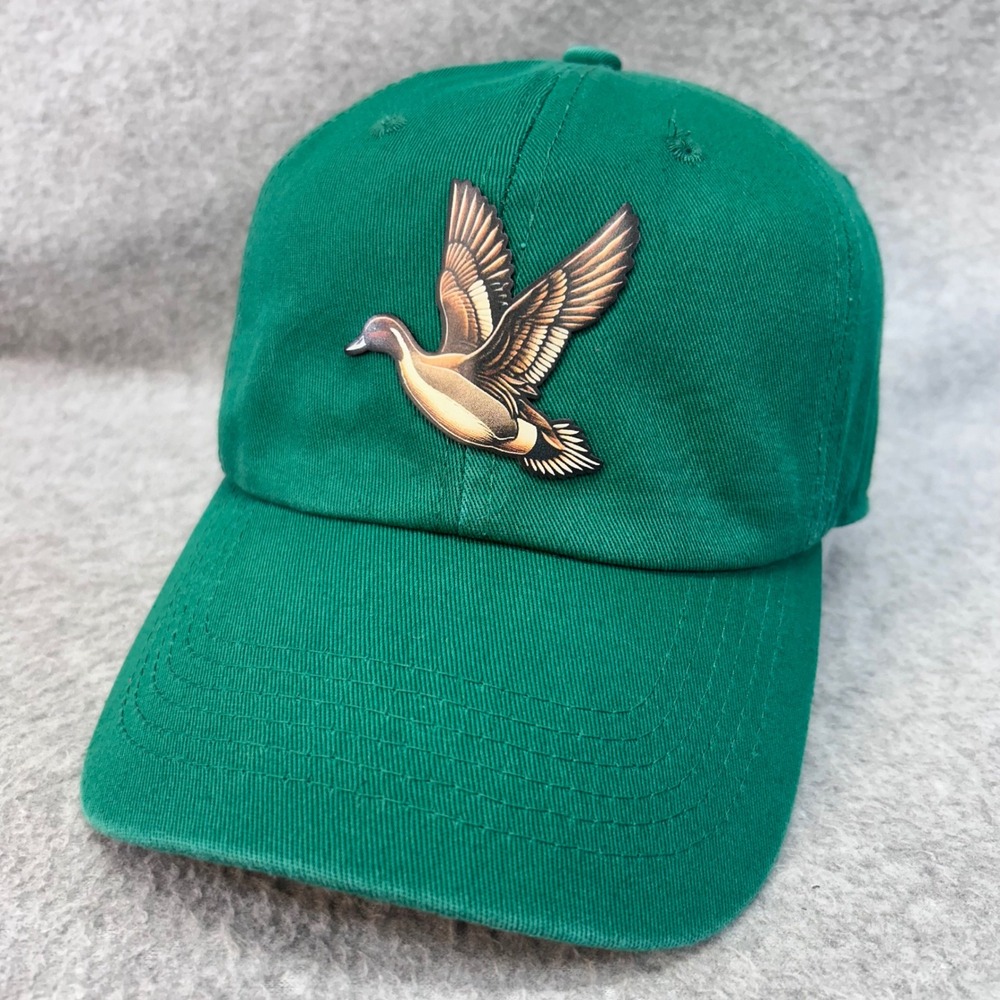 Flying Duck Patch Mens Green Ethos Baseball Cap Adjustable Strapback OSFM